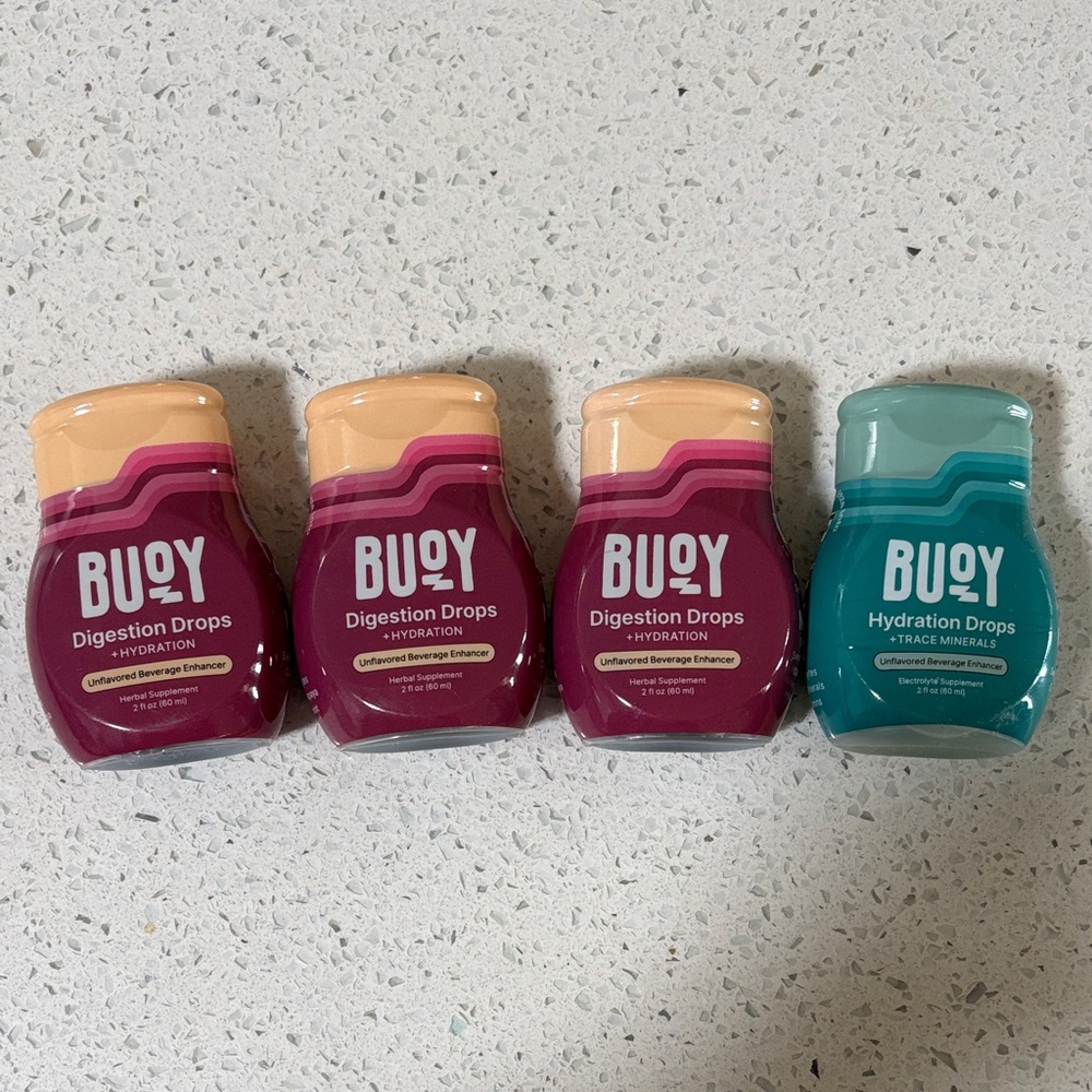 3 pk Buoy Digestion Drops + 1 Hydration Drops